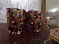 6PC SET OF GOLDEN PAINTED GLASS CUPS