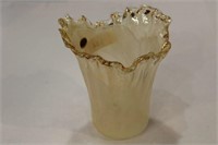 LIGHT AMBER GLASS VASE