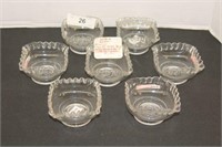SET OF "COLUMBIA" DARRELL GILMORE BERRY BOWLS