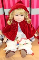 MARIE OSMOND DOLL WITH RED CAPE