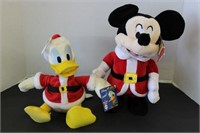 MICKEY MOUSE AND DONALD DUCK PLUSH ANIMALS