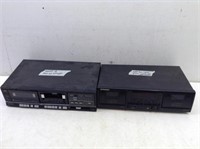 (2) Double Cassette Decks for Parts/Repair