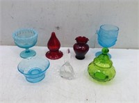 Nice Pcs of Vtg Colored Glass