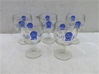 (5) Pabst "Boomba" Style Beer Glasses
