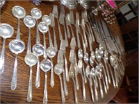 LARGE SET OF STERLING SILVER FLATWARE~ 64PC