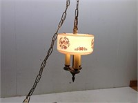 Vtg Hanging Lamp  Candle Looking  Working