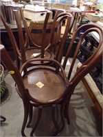4PC SET OF SHEBOYGAN CHAIR CO ANTIQUE CHAIRS