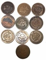 10 Indian Head Pennies Pre 1910