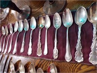 THIRTEEN(13) DIFFERENT STERLING SILVER SPOONS