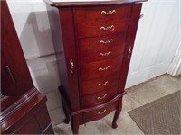 EIGHT(8) DRAWER JEWELRY ARMOIRE