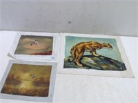 (3) Original Oils on Canvas  Artist Signed