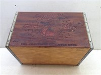 Miller High Life Wood Crate "Girl on the Moon"