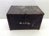 Vtg Wood Box w/ Lid  Has Some Character