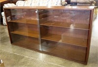 Danish Style Bookcase with Glass Sliding Doors