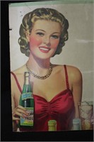 Vintage Cardbord Advertising Poster