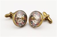 Pair of Roulette Cuff Links