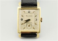 1940s 14K Gold Bulova Wristwatch.