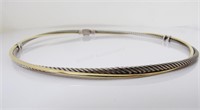 David Yurman Crossover Collar Necklace, Silver/18