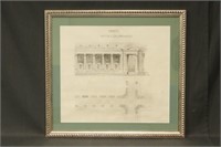 Dottie Brown Architectural Drawing. Colonnade