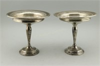 Pair Of Sterling Silver Compotes