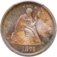 20C 1875-S PCGS MS66+ CAC