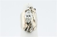Sterling Silver Modernist Ring