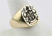 14K Gold "Heraldry House" Ring