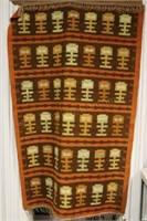 Hand Woven Cepelia Wall Hanging. Oranges