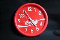 Vintage Coca-Cola Plastic Battery Wall Clock