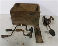 Box with drills and pump part
