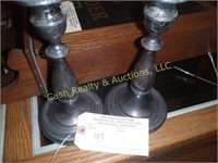 PAIR OF STERLING CANDLESTICKS