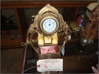 ART NOUVEAU JEWELRY BOX VANITY CLOCK