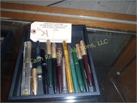 LOT OF FOUNTAIN PENS AND PENCILS