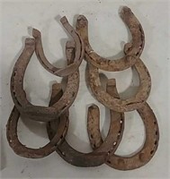 Seven lucky horseshoes