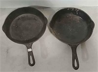 Griswold and Wagner cast iron pans