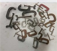 Lot of various size clamps