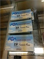 6 Full Boxes Of 7.5 French Mass Caliber Bullets