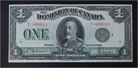 1923 $1 DOMINION OF CANADA