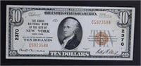 1929 $10 TY1 NATIONAL CURRENCY CH.XF