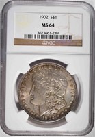 1902 MORGAN DOLLAR NGC MS 64