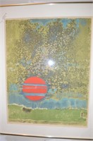 David Peretz Signed Lithograph "Ciel Etoile"