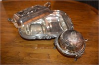 2 Silver Plate Serving Pieces