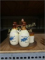 6 piece Pottery condiment set