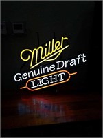 Miller genuine draft neon light