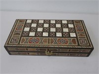 Vintage Syrian inlaid games box