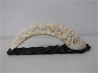 Chinese vintage carved ivory bridge