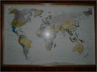 Large Framed Map