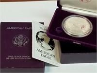 1986 AMERICAN EAGLE SILVER PROOF BULLION COIN