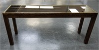 MIRRORED GLASS TOP SOFA / ENTRY WAY TABLE