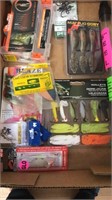 Box lot of tackle